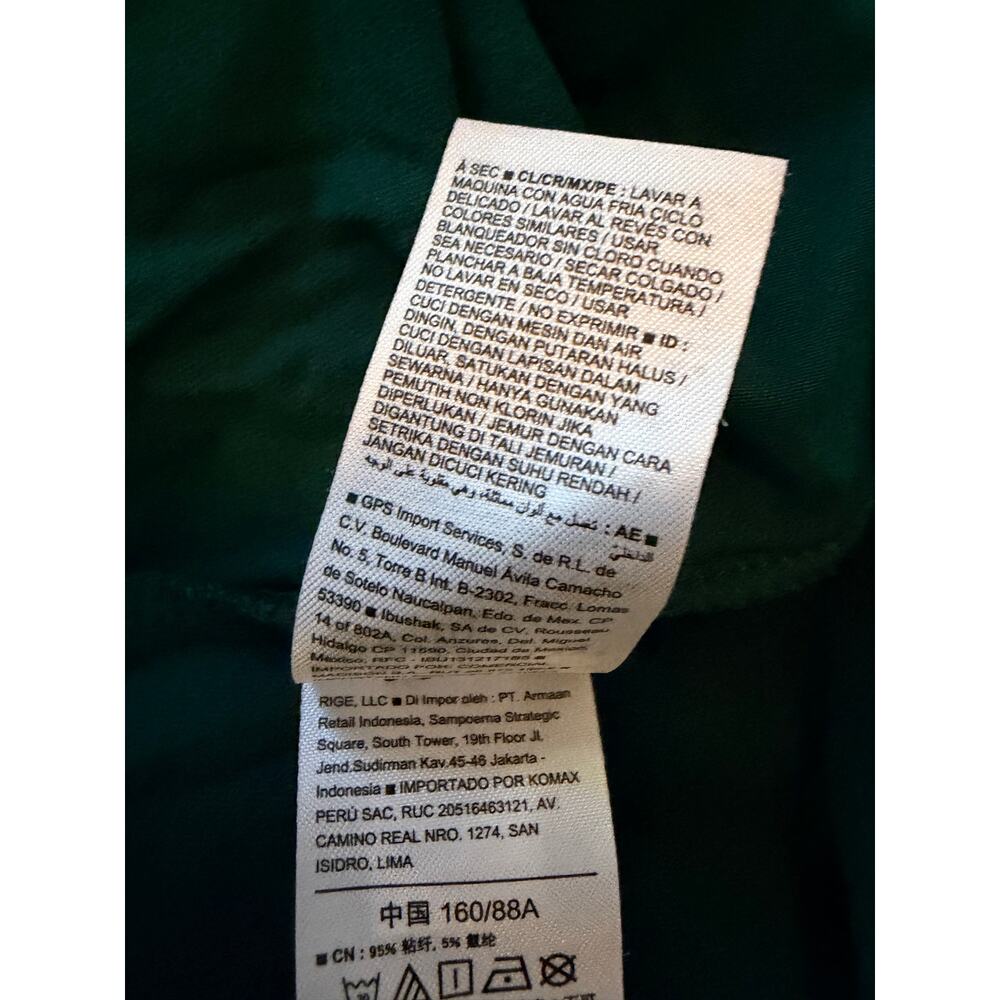 Old Navy Long-Sleeve Jersey-Knit Mini Swing Crew Neckline Dress Green Small EUC - Picture 8 of 12